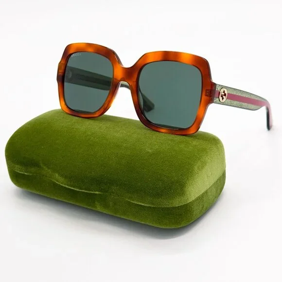 NEW GUCCI SUNGLASSES GG0036SN 003 HAVANA WOMEN EYEWEAR GUCCI - Picture 2 of 11